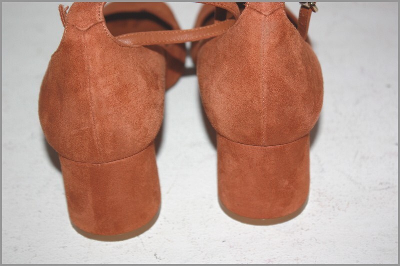 Escarpins Heyraud Bout Rond Marron Fauve - Taille 39, Cuir Daim, Talon Bas, Occasion TBE