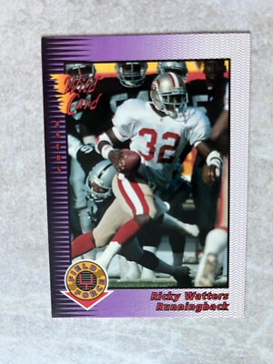 1992 Wild Card Field Force Gold #6 Ricky Watters NFL San Francisco