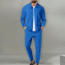 Men's Tracksuits Sets Long Sleeve Jacket and Pants 2 Piece Sweatsuit Outfits
