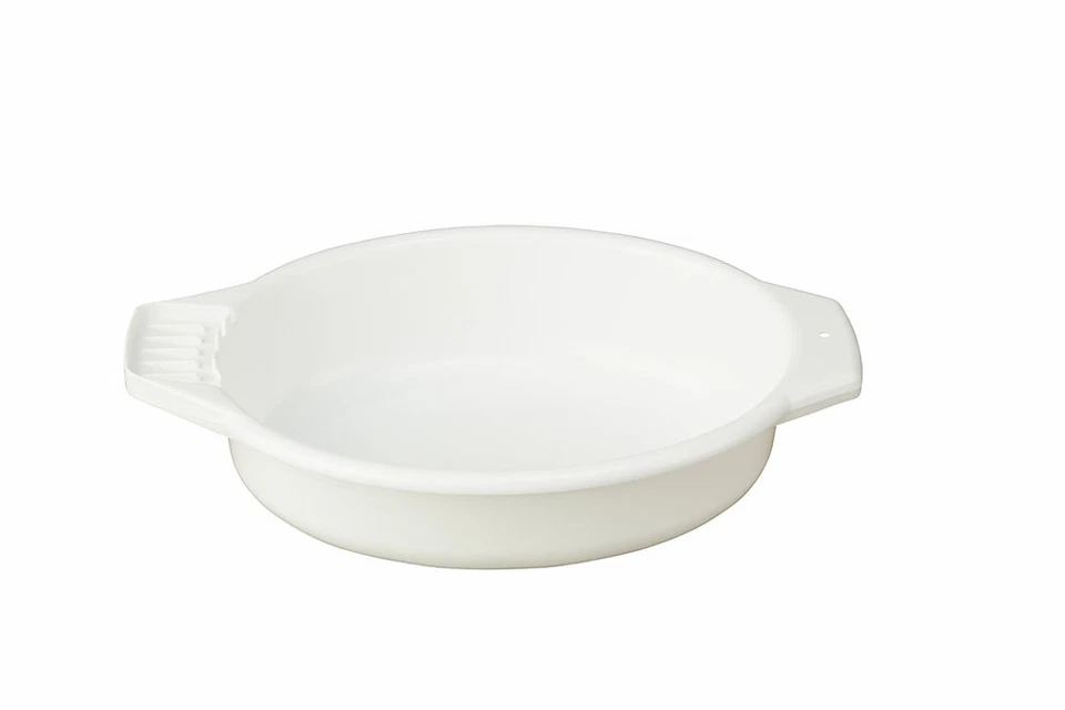 Russka Waschschüssel Plastik Oval Waschschale Kunststoff Seifenablage 5,5 L weiß