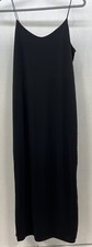 Zara trf Women’s black Dress Sz M Thin/spagetti Strap Long 3522