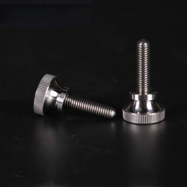 2pcs M8 step hand twist screws bolts high head knurled knob handle screw bolt eBay