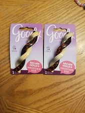 Goody Barrette Tortoise Braid Metal Hair Clip Secure Hold Slidepro 2017 Set Of 2