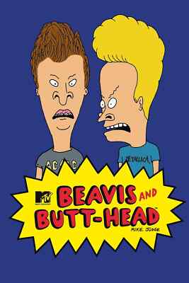 Beavis and Butthead Butt-Head MTV Cornholio Poster Print Wall Art