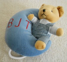 Blue Jean Teddy Bear Baby Lullaby Toy Springmaid Pull String