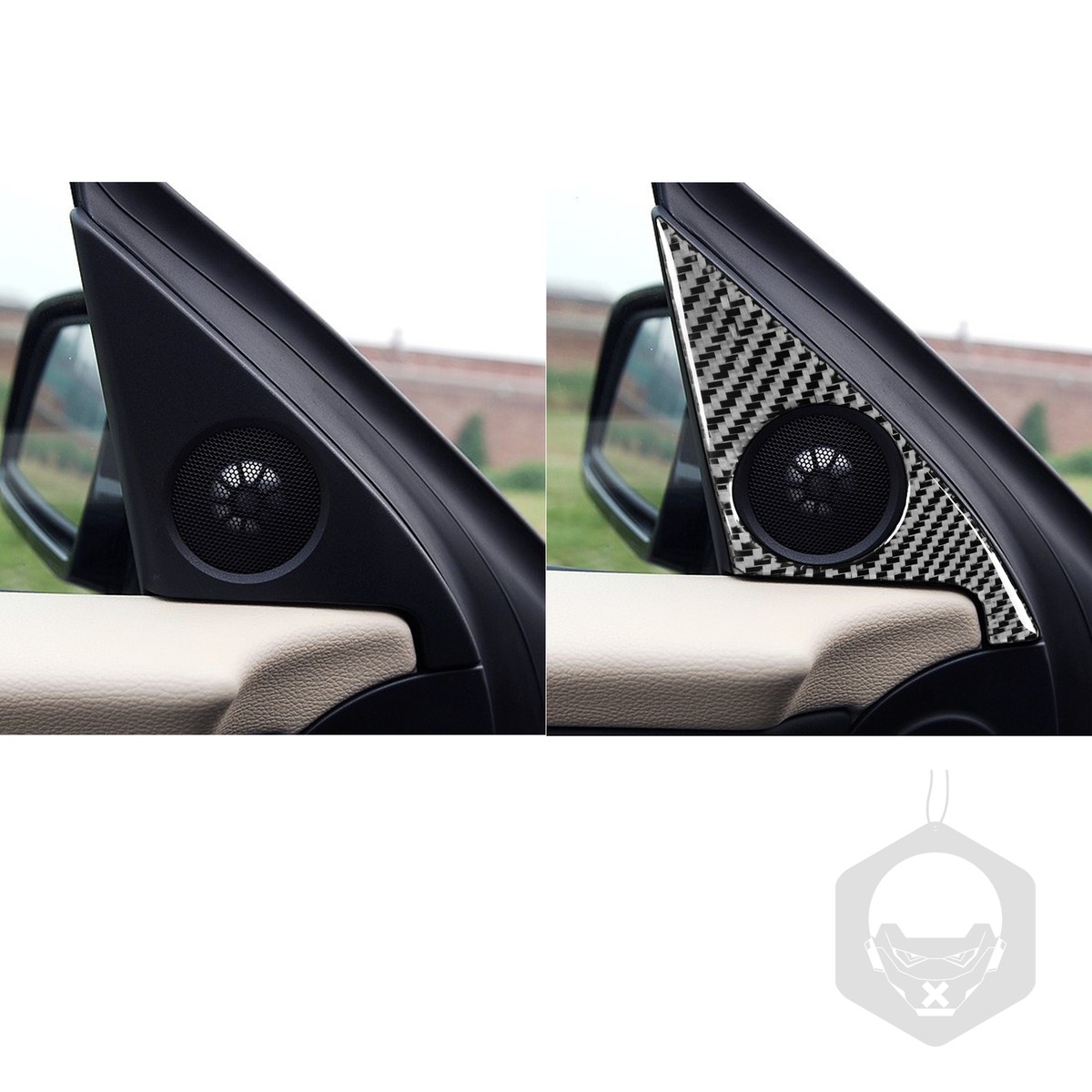 2pcs For BMW 650 645 M6 2004-10 Carbon Fiber