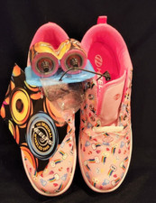 HEELYS Skate Tennis Shoes Pink Rainbow Clouds Womens Size 9 New Open Box, NOS