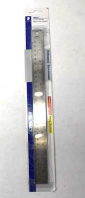 Staedtler Mars 96353-12BK04 Ruler Stainless Steel Professional Use 12''