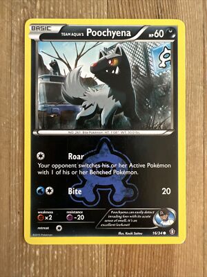 Pokémon TCG Team Aqua’s Poochyena Double Crisis 16/34 Regular Common MP