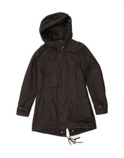 WOOLRICH Giacca parka donna oversize con cappuccio UK 6 XS nero poliestere AD10
