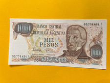 BANKNOTE ARGENTINA 1976 1000 PESOS FREE SHIPPIUNG