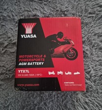 YUASA AGM Battery YTX7L 12V, 6.3Ah, 100A. *NEW  and GENUINE*