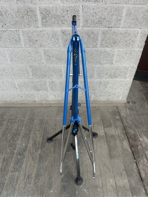 Vintage Rossin Record Frame Frameset 56 x 56cm BLUE MET & CHROME
