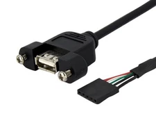 Startech Panel Mount Usb Cable To Motherboard Header - Usb Type A Female To