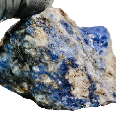 Deep Royal Blue Sodalite India Raw Natural Rough Mineral Stone Rock Gem 1.49oz z