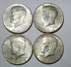 1964 Kennedy Half Dollar Lot of 4 As Pictured #1