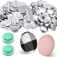 100 Sets Cover Buttons Kit with Tools - Size 45/1.1 Inch DIY Size 45 / 1.1 Inch