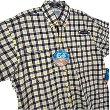 Columbia Men's Super Bahama UPF 30 Short Sleeve Fishing Shirt Size S/P