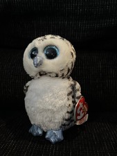 Ty Beanie Boo Lucy the Owl 6" Stuffed Plush JUSTICE EXCLUSIVE Sparkle Eyes 2015