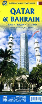 Qatar & Bahrain 1:300000 (Land-)Karte International Travel Map Englisch 2023