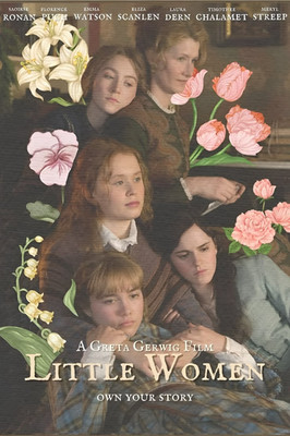Little Women 2019 Floral Movie Collage Wall Art Poster