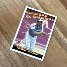 Hank Aaron Bleacher Reachers #BR-24 2001 Braves Baseball Card topps  