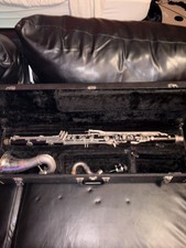 Selmer Bass Clarinet Metal Silver Brushed with Case  Mouthpiece