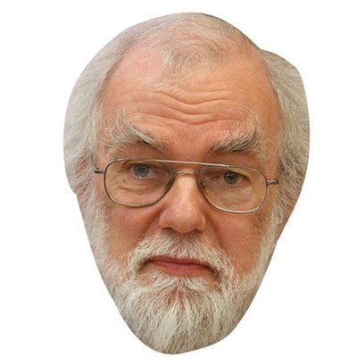 Rowan Williams Maske aus Karton