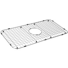 Serene Valley Sink Bottom Grid 25-1/8" x 12-7/8", Centered Drain with Corner ...