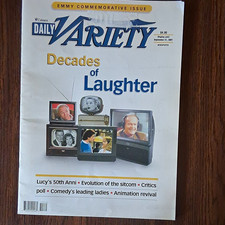 Daily Variety Aug 31 2001 English Emmy Commemorative Issue Decades of Laughter