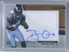 2012 Topps Strata Clear Cut Rookie Relics Gold 26/99 Brian Quick Auto 0b5