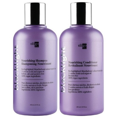 - Blacklight Nourishing Shampoo & Conditionner for blondes - Sulfate-Free - V...