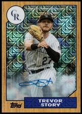 Trevor Story 2017 Topps '87 Silver Pack Chrome Autographs Auto /149 #87A-TS 🔥