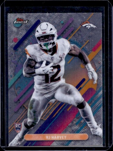 2025 Topps Finest RJ Harvey Rare RC Rookie #211 Broncos