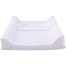 Pemberly Row Contemporary Vinyl Cover Contoured Changing Pad in White