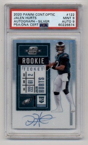 Jalen Hurts [Autograph] #122 2020 Panini Contenders Optic card