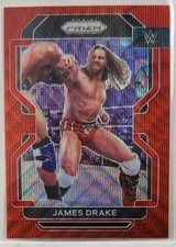 2022 Panini Prizm WWE #105 James Drake Ruby Wave