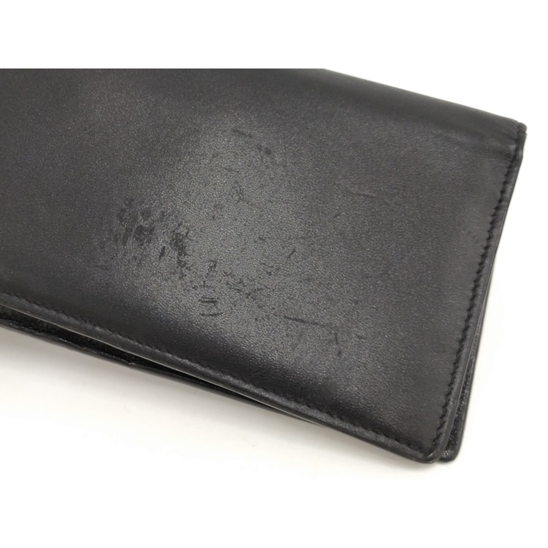 Balenciaga Bifold Long Wallet Logo Leather Black Used SKAI-0 thumbnail 7