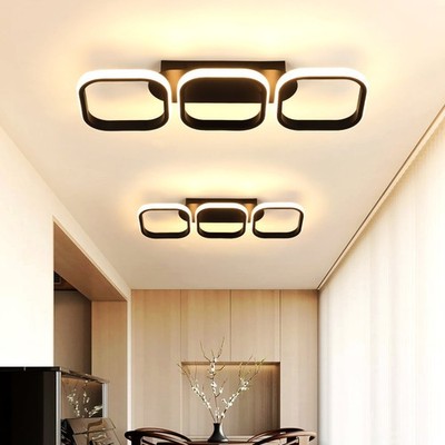 3-Farbige Decken-Lampe Dimmbar LED Deckenleuchte Wohnzimmer Flur Küchen Eingang