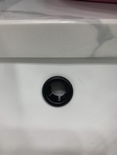 Black Sink Overflow Hole Cover 6 Claw Basin Trim Insert Bathroom Kitchen 2PCS
