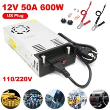 Switch Power Supply Transformer AC 110V To DC 12V 50A 600W Adapter For Led Strip