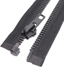  8 27 Inch Black Nickel Teeth Separating Jacket Zipper Right Handed Zipper He..