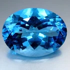 12.93 CTS  17x12 MM DAZZLING FIRE LUSTROUS NATURAL BLUE TOPAZ GEMSTONE