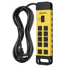 DEWENWILS 10-Outlet Metal Surge Protector Power Strip with 15Ft Cord, UL List...
