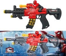 Spiderman Toy Gun M416 Assault Rifle Machine Gun Lights with Sounds Kids Toys
