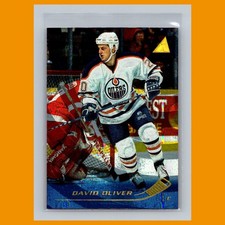 David Oliver #42 1995-96 Pinnacle Rink Collection Edmonton Oilers Hockey Card