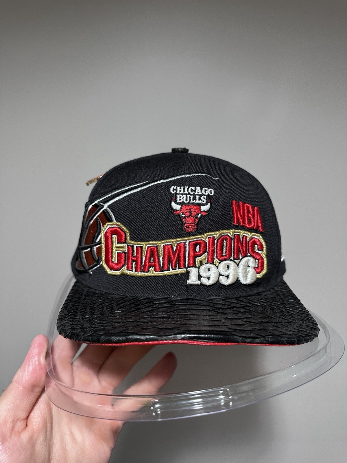 Just Don x Mitchell & Ness NBA Chicago Bulls ‘96 Black Hat image 8