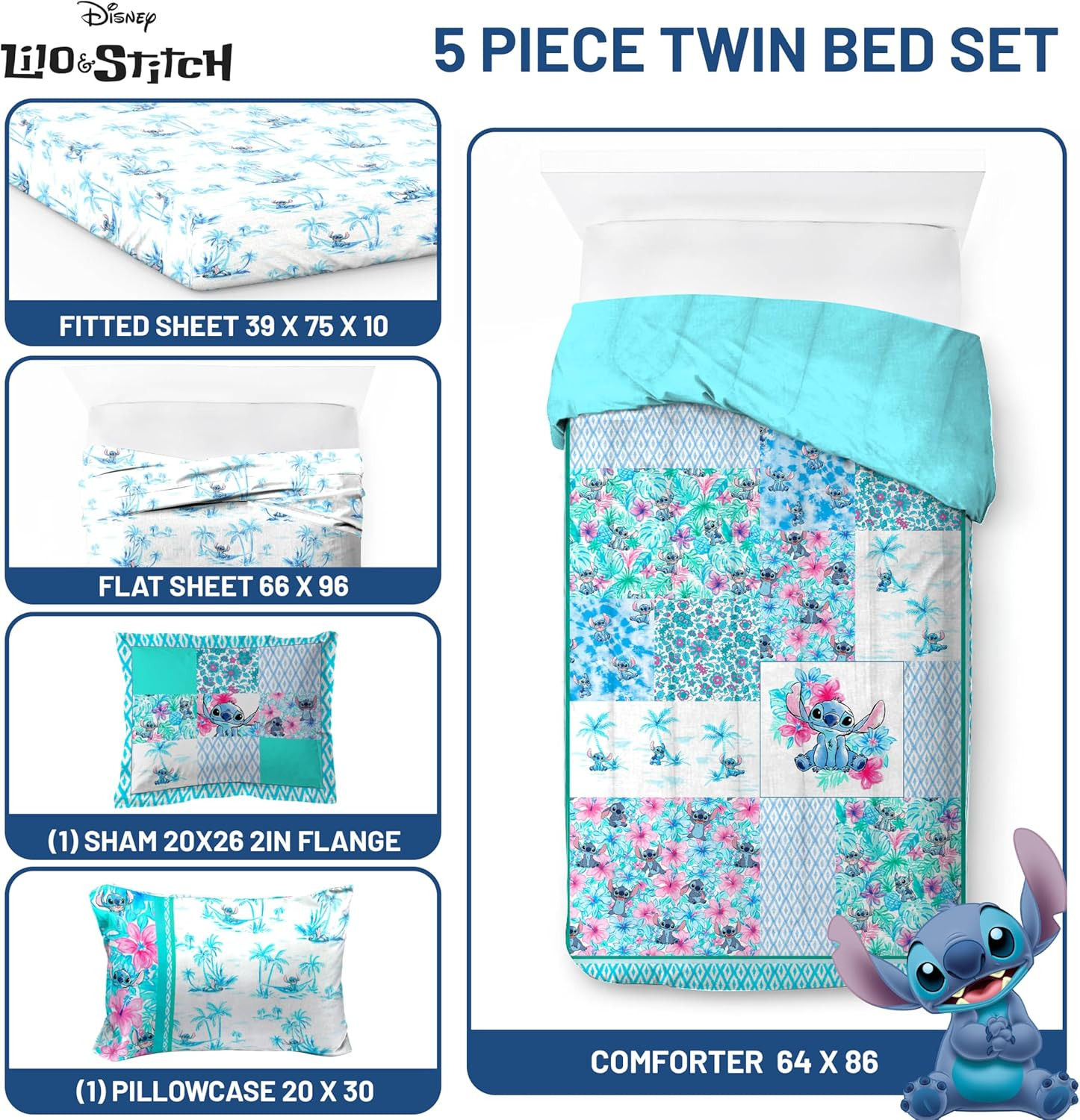 Jay Franco Kids Comforter Set Includes Sheets and Pillow Covers - Soft and Cozy 