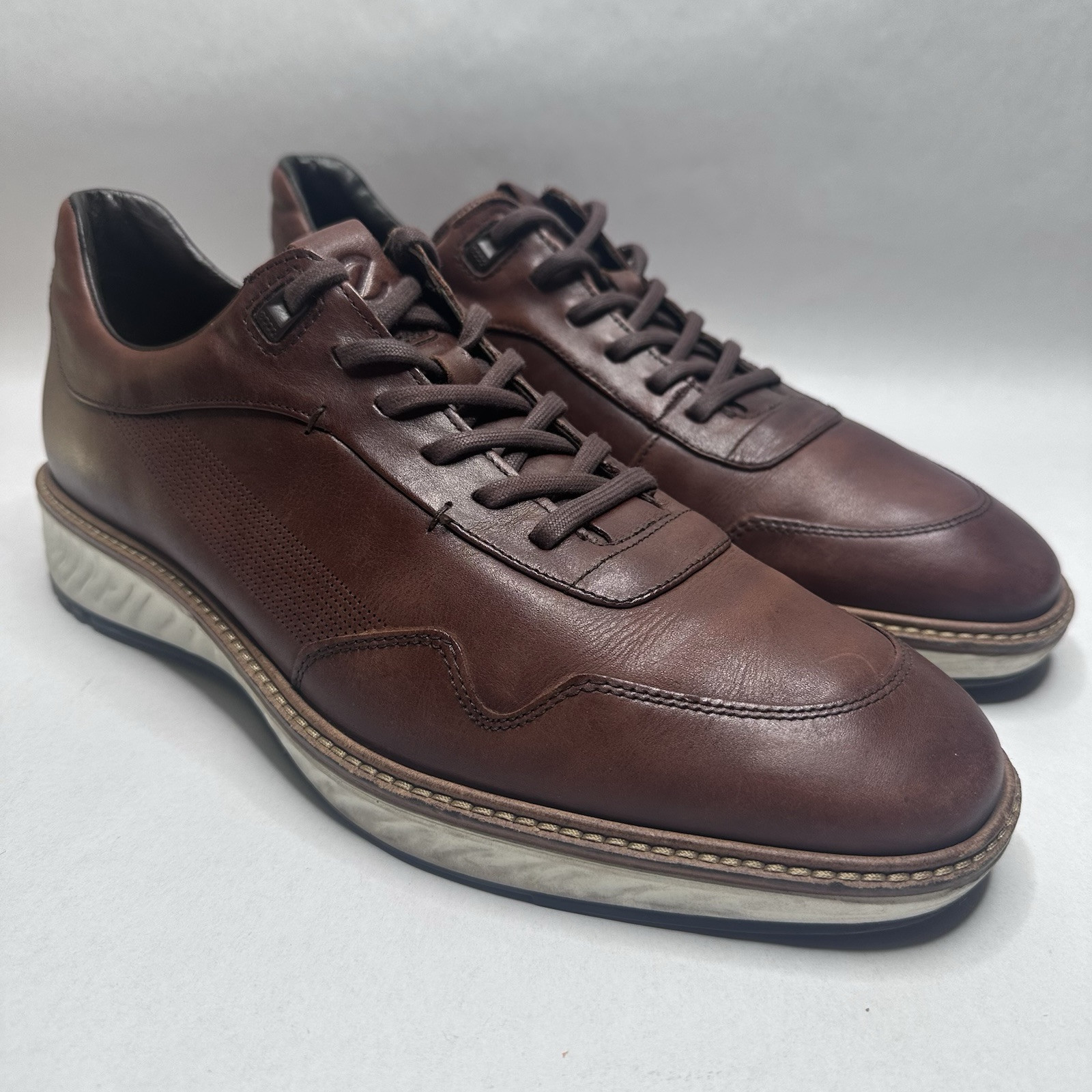 SAOLA Scarpe eleganti derby Ecco St.1 Hybrid Oxford da uomo EU 46 12 12 5 in pelle marrone