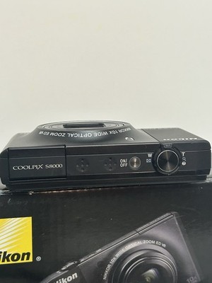 Nikon COOLPIX S8000 14.2MP Digital Camera - Black for sale online